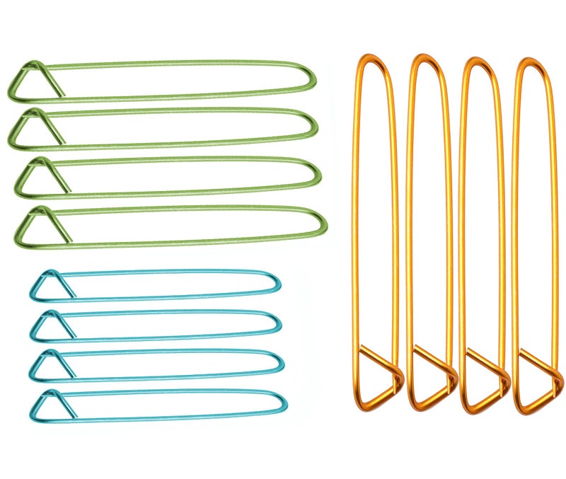Fairycece 12pcs Aluminum Yarn Stitch Holders for Knitting Notions Or Crochet - Image 1